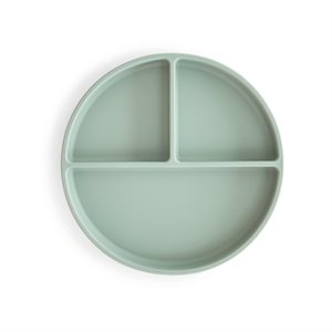Mushie Silicone Plate - Cambridge Blue